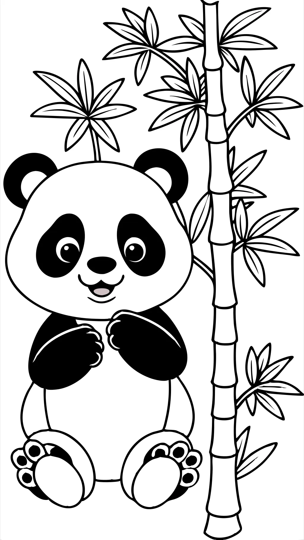 coloriages de pandas mignons